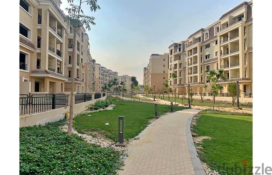 Apartment with private garden for sale in Sarai Compound in Mostakbal City and Sur in Sur with Madinaty 5