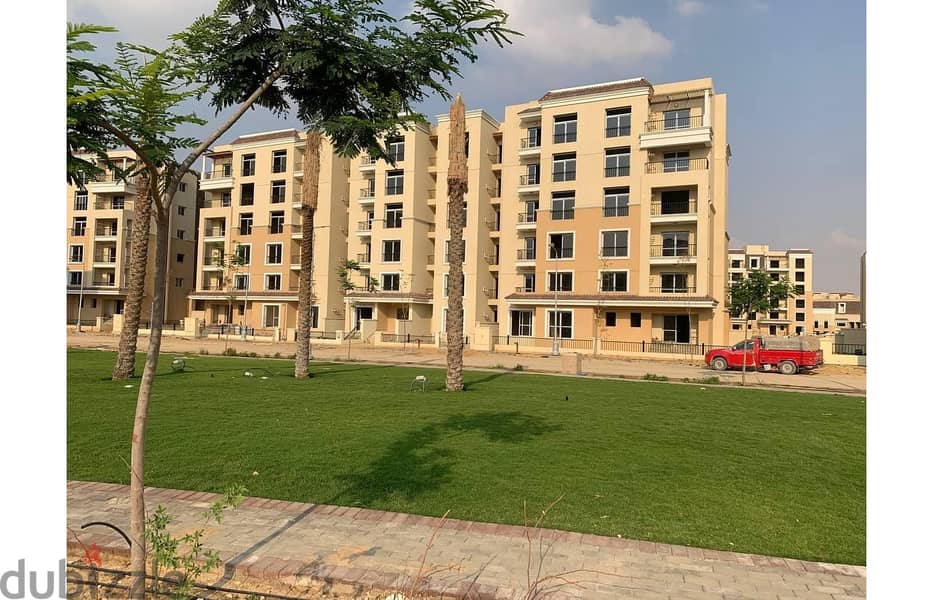 Apartment with private garden for sale in Sarai Compound in Mostakbal City and Sur in Sur with Madinaty 7