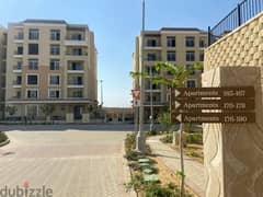 At the lowest price, a semi-finished apartment with a prime view 132 sqm ready to move in Sarai compound Mostakbal City