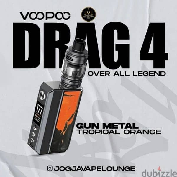 DRAG 4 VOOPOO VAPE New دراج 4 فوبو الاصدار الاخير جديد متبرشم 4