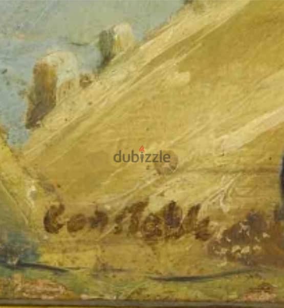 Constable Replica Oil Paintaing لوحة زيتية أنتيك كوبى لكونستابل 4