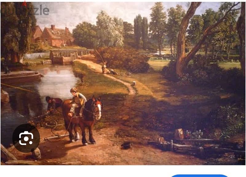 Constable Replica Oil Paintaing لوحة زيتية أنتيك كوبى لكونستابل 8