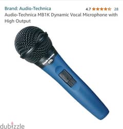 Audio-Technica MB1K Dynamic Vocal Microphone with High Output