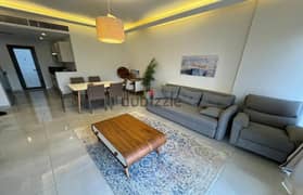 For rent at a snapshot price, a fully furnished modern apartment with 2 rooms in Lake View Compound in the Fifth Settlement