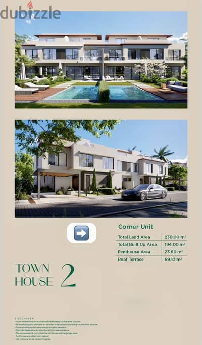 Town House Corner Badya Palm Hills