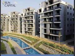 Apartment for sale special location Delivery soon on the landscape the heart of October with 10% down payment, in Sun Capital Compound