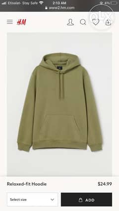 h&m hoodie oversize original 0