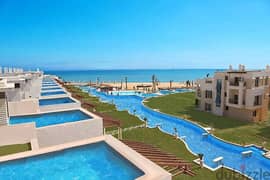 Chalet for sale, direct sea view, blue blue, Ain Sokhna, close receipt, super luxury finishing