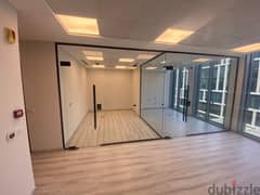 for rent office 96m floor 3 finished in Cairo Festival City Moll cfc new cairo