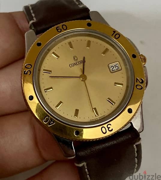 Original Swiss Made Quartz CONCORD 38mm 3