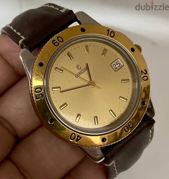 Original Swiss Made Quartz CONCORD 38mm 4