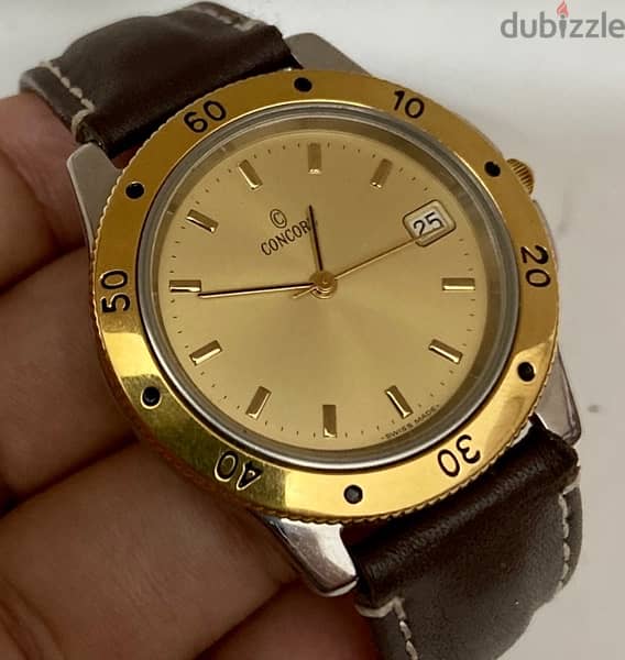 Original Swiss Made Quartz CONCORD 38mm 5