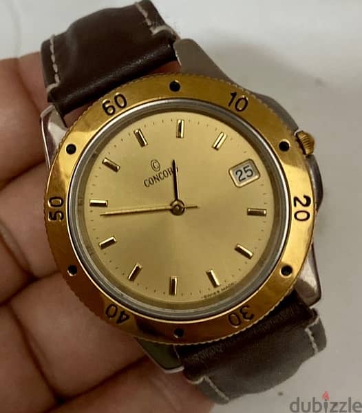 Original Swiss Made Quartz CONCORD 38mm 7