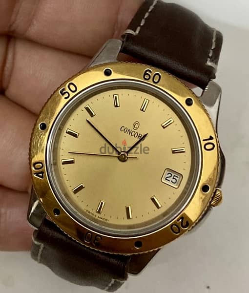 Original Swiss Made Quartz CONCORD 38mm 8