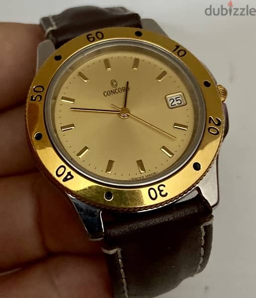 Original Swiss Made Quartz CONCORD 38mm 9