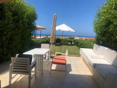 For sale, fully finished Sea View chalet, 112 square meters, in Telal Sahel North Coast