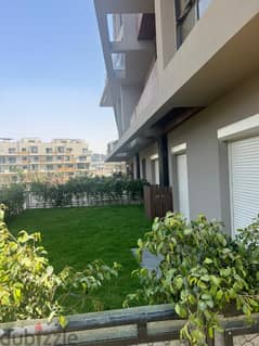 semi furnished Apartment with garden 2rooms +nany for rent in Villette New Cairo