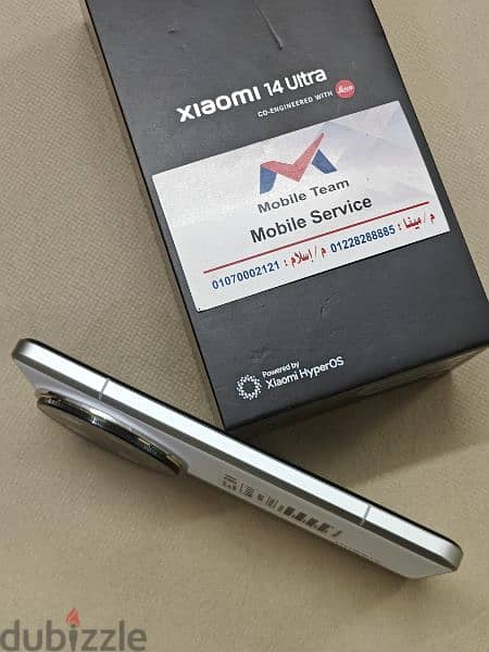 Mobile Team Xiaomi 14 Ultra White 512 giga + 16 ram موبايل تيم 8