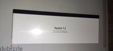 Redmi 12 جديد متبرشم ٢٥٦ جيجا