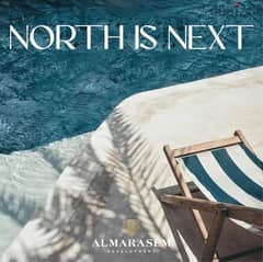Book your unit directly on the sea in AlMarasem in the heart of Ras El Hekma, the first  project in north coast