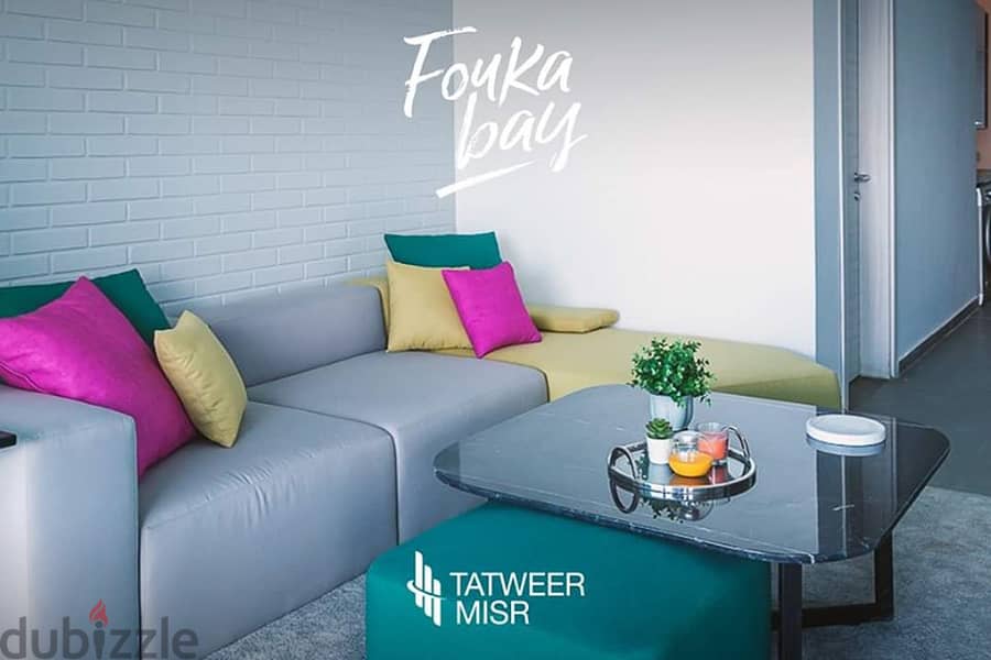 chalet for sale 3 bedrooms lagoon view || fully finished in fouka bay north coast ras el hekma by tatweer masr 5