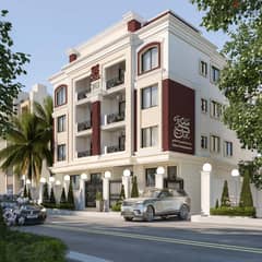 The last apartment for sale in the Second District Beit Al Watan 191 meters with a garden of 98 meters near Al-Nawadi Street Fifth Settlement