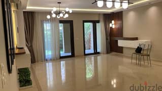 semi furnished apartment with garden + special finishing for rent mivida