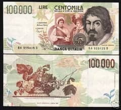 100 000 lira italian ١٠٠ الف ليرة ايطالي سنة ١٩٩٤