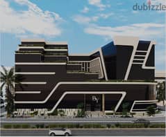 A very distinctive office on the facade for sale in the Administrative Capital, Dominar Company’s Business Yard project, in the heart of the financial