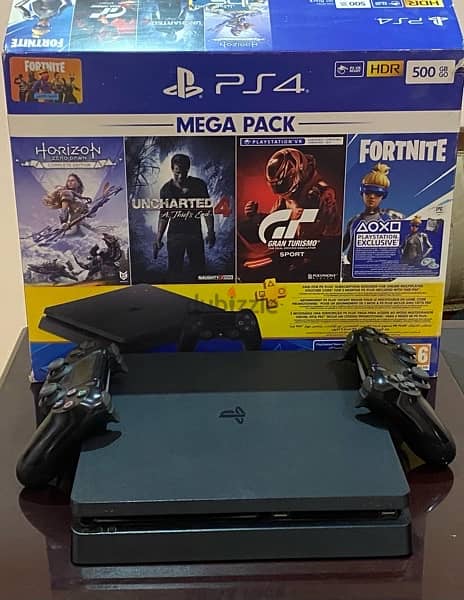 للبيع playstation4 slim بلايستيشن ٤ بحالة ممتازة جدا 4