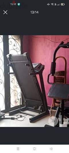 sports treadmill, bike and multi Gym