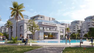 Garden villa on the university axis and in front of the services area in R7 Lagoon View, in installments