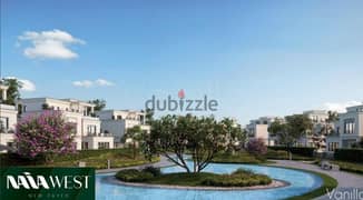 Contract with a 5% down payment on a townhouse view on Water Feature in New Sheikh Zayed, in installments.