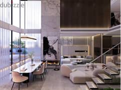 Duplex 256 meters in the first Smart Compound in front of two hotels, a university, the Embassy District, and the Zohour Club, with installments up to