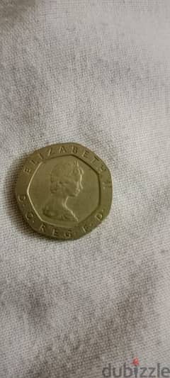 rare 20 English pence