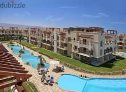 For Sale chalet DP 630,000 directly on the sea, sandy beach on Al-Zafarana Road