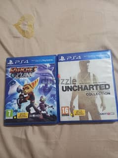 CD ratchet and clank ,uncharted (the Nathan Drake collection)