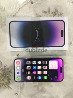 iPhone 14 pro max 97‎%‎ deep purple 128 GBضمان ساري
