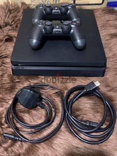 PS4 SLIM 1TB WITH 2 controllers and 6 games