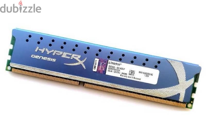 RAM Kingston HyperX Genesis 4GB DDR3 1600MHz DIMM CL9 1.65V OEM memory 0