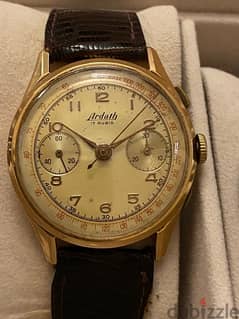 Rare vintage 18k solid gold Chronowatch