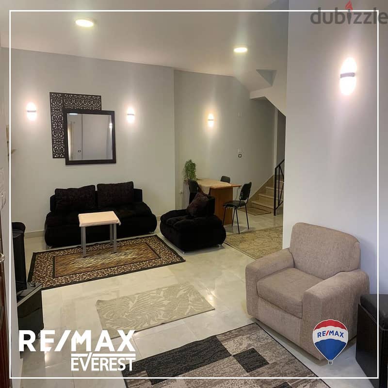 Furnished ground duplex in the 9th district - ElSheikh Zayed 4
