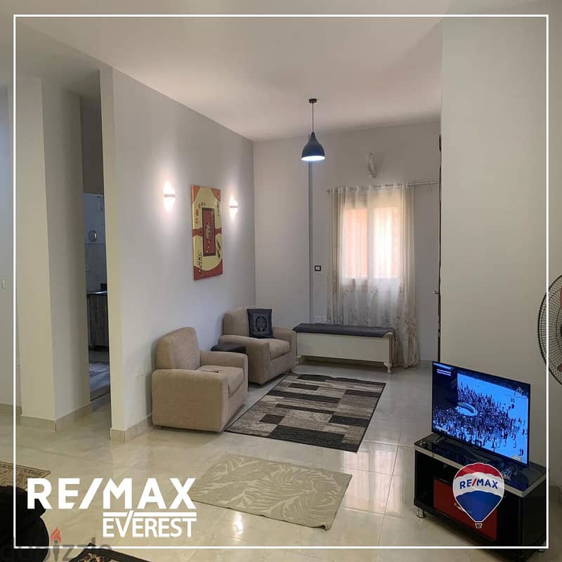Furnished ground duplex in the 9th district - ElSheikh Zayed 5