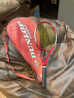 Dunlor racket Tennis and cover
