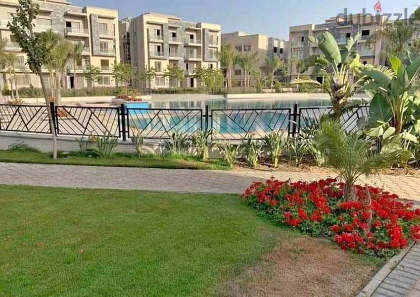 Apartment for sale with garden in Trio Gardens Compound in Golden Square, New Cairo 3