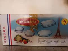 arcuisine pyrex 5 pieces set - france