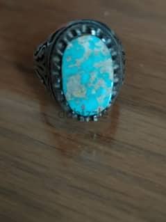 Iranian silver ring with Turquoise stone