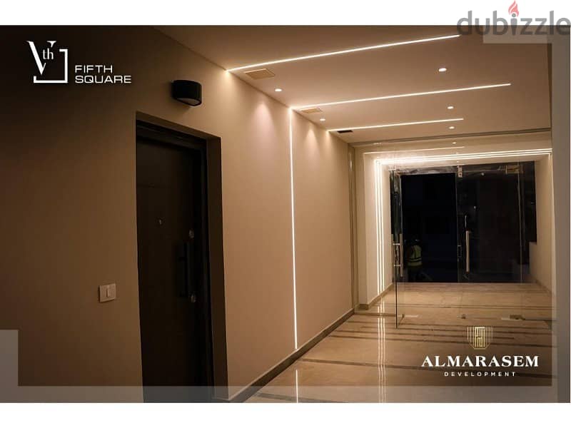 For sale, a finished apartment with air conditioners and a private garden in the best location in New Cairo 7