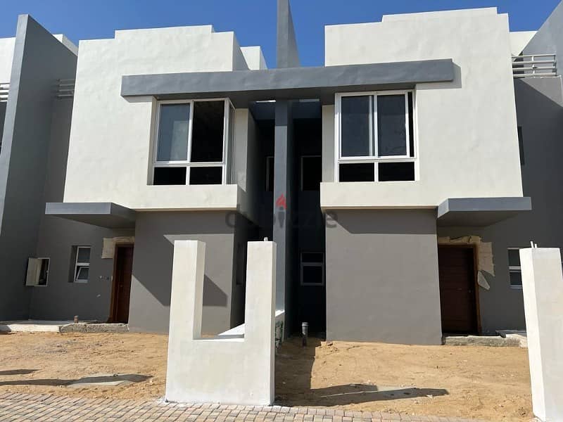 twin house for sale  With a distinctive internal area and division, at the lowest price available within the compound, in a very special location 7