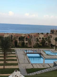 chalet in Ain Sokhna, La Vista Ray Compound, immediate receipt, directly on the sea, area 140 m - sea view - installments for the longest period